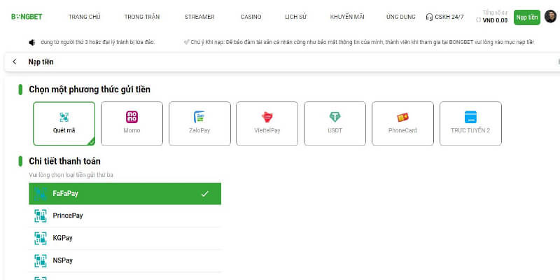 Lý do cần nắm cách nạp tiền bongda.chat